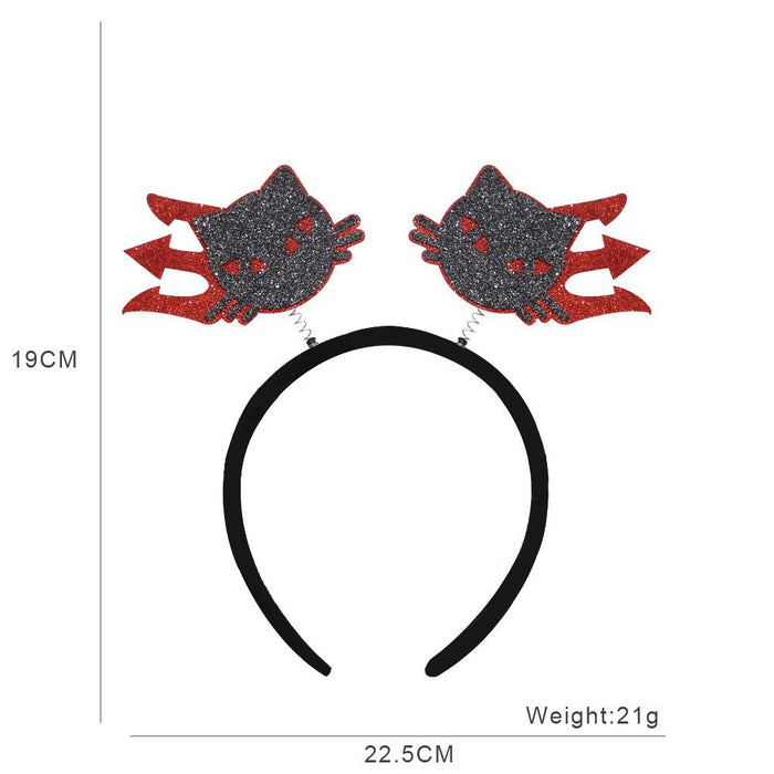 Wholesale Headband With  Bat And Pumpkin Decor Chic Party Prop Hair Accessory
