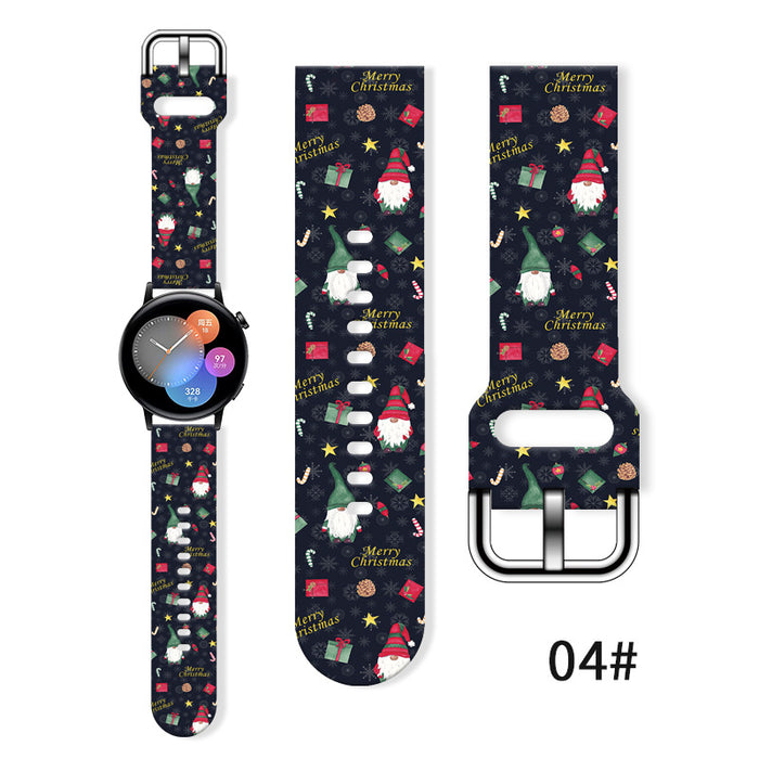 Wholesale Printed Silicone Watch Strap Wristband JDC-WD-NuoQi036