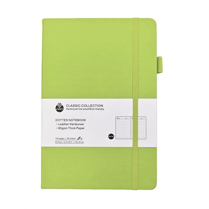 Wholesale Trendy Red Faux Leather A5 Notebook with Weather Lines