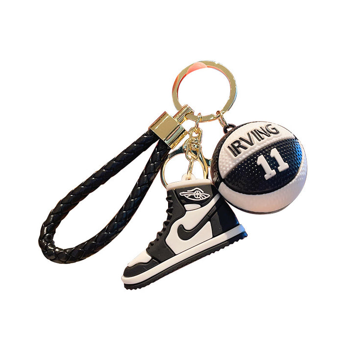 Wholesale Cartoon Silicone Basketball Shoes Keychain JDC-KC-MZL011