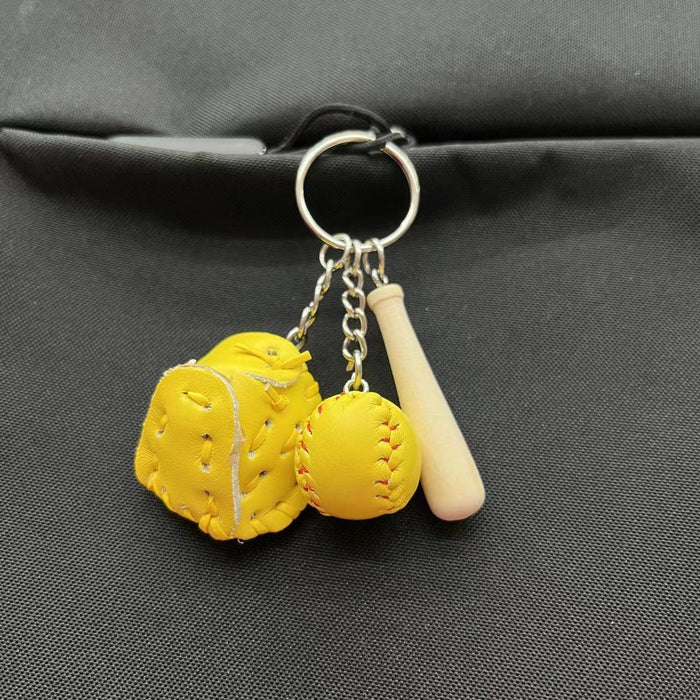 Wholesale PU Baseball Keychain JDC-KC-KangX001