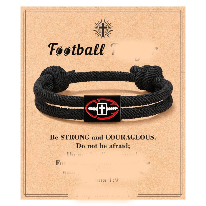 Wholesale Milan Rope Sports Square Braided Bracelet