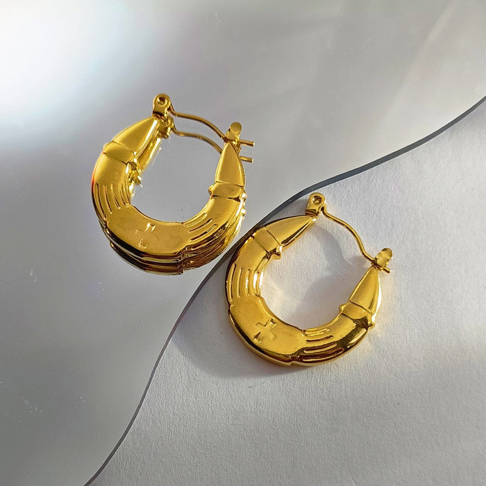 Wholesale irregular geometric ear buckle