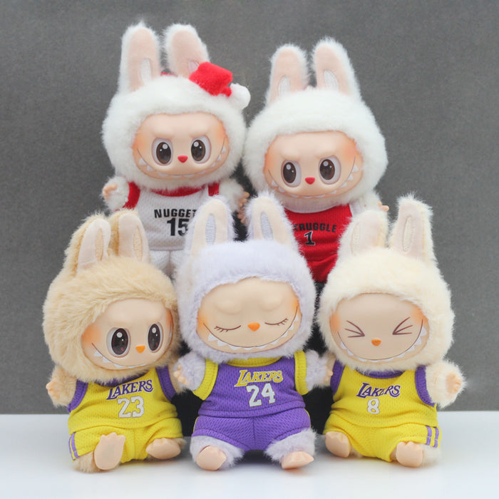 Wholesale 17cm  Baby Clothes Basketball Clothes Basketball Uniform Macaron Jersey First and Second Generation Universal Practical Doll