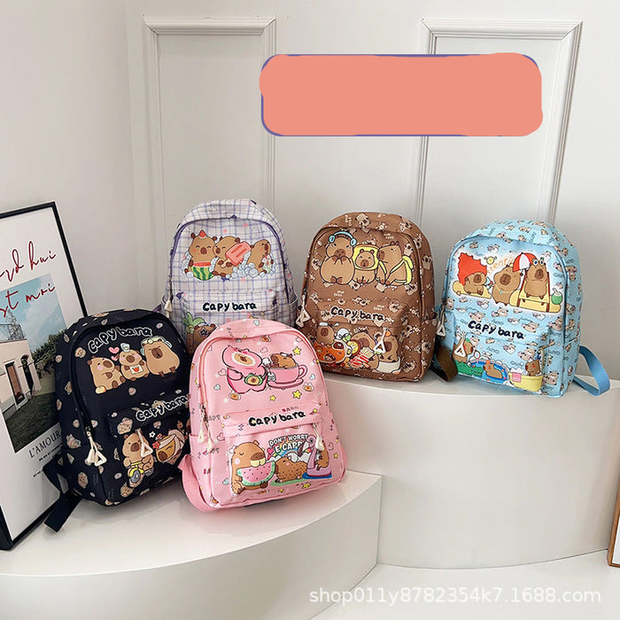 Wholesale Children' s cute cartoon print backpack