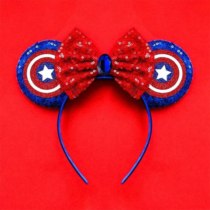 Wholesale Independence Day Sequin Bow Fabric Headband JDC-HD-ZheZ005