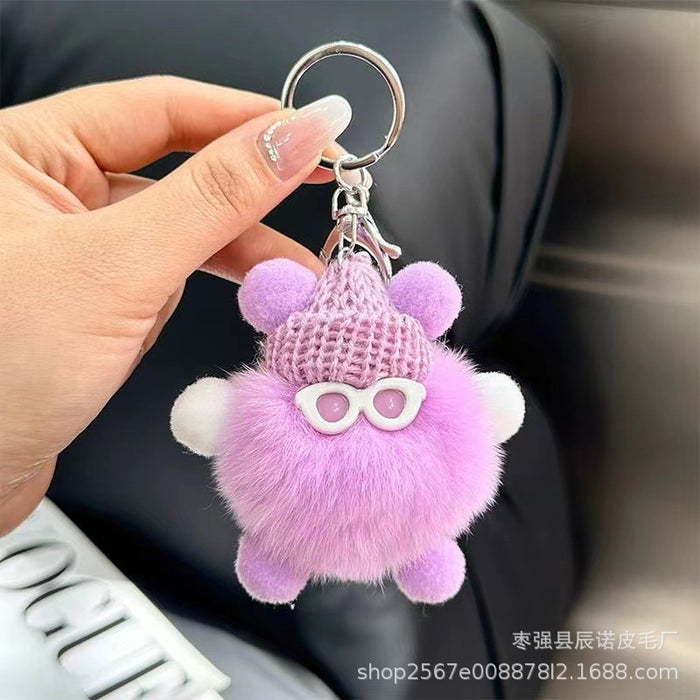 Wholesale  Coal Ball Bag Pendant  Doll Cartoon Car Keychain