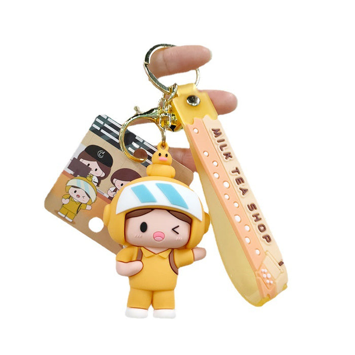 Wholesale PVC Cartoon Doll Keychain JDC-KC-DDL001