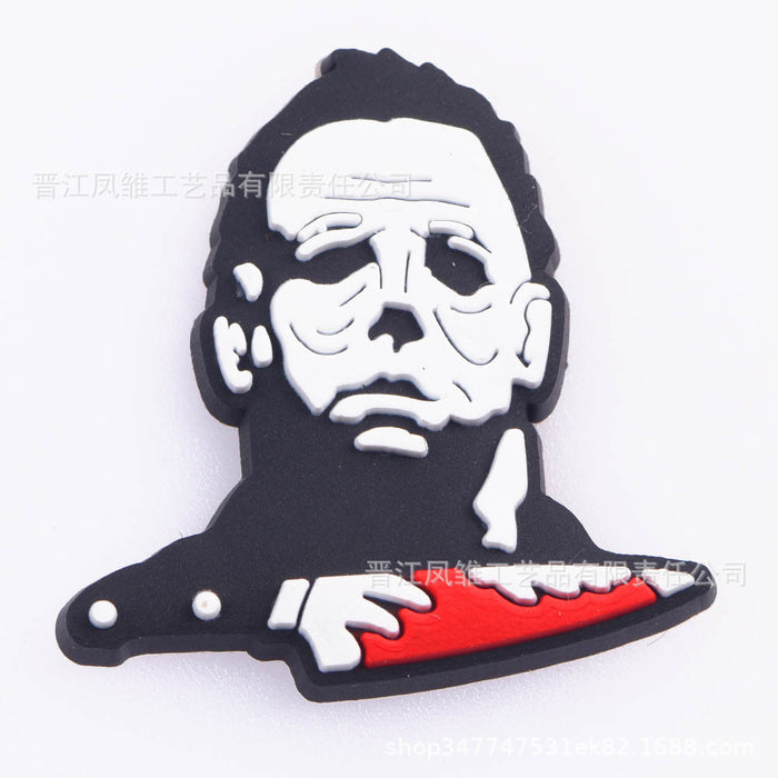 Wholesale 50pcs Horror Tarot  Series Shoes Charms Accessories Slippers Accessories Patch Decorative Shoe Buckle