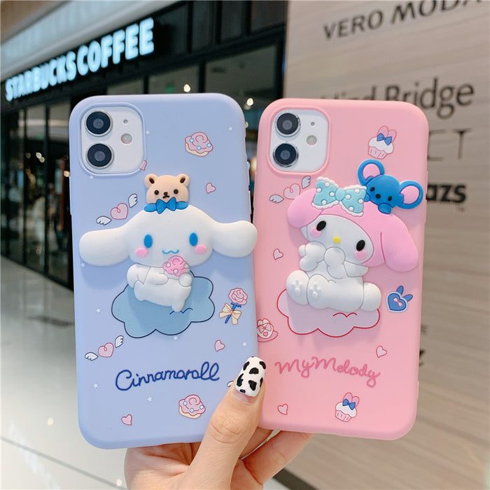 Wholesale Three-dimensional Silicone Cartoon Mobile Phone Case (S) JDC-PC-Longt003
