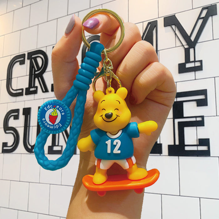 Wholesale Cartoon Doll Silicone Keychain JDC-KC-LiuFan025