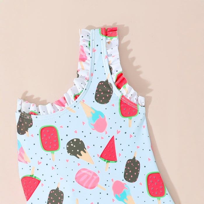 Wholesale Cute bow swimsuit for conjoined children