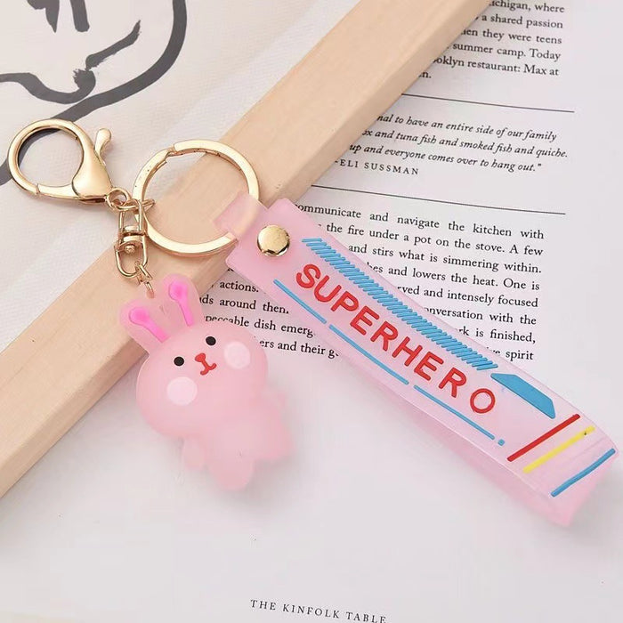 Wholesale Cartoon  Cute Key Chain  Key Pendant School Bag Hanging Doll Keychain