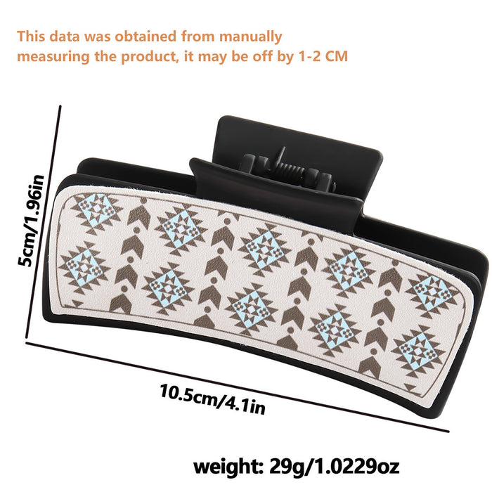 Wholesale ten white square simple all-match Hair Clips