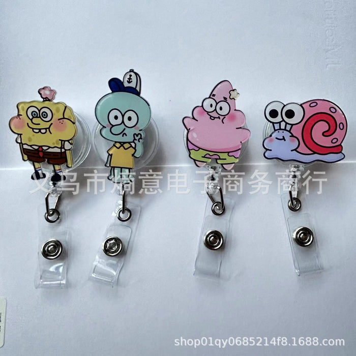 Wholesale Cute Cartoon Retractable Buckle Work ID Badge Reels