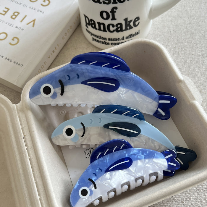 Wholesale Sardine Grab Clip Hair Grab Cartoon Back of Head Clip All-match