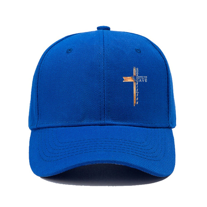 Wholesale 2pcs Cross print fashionable outdoor casual baseball cap