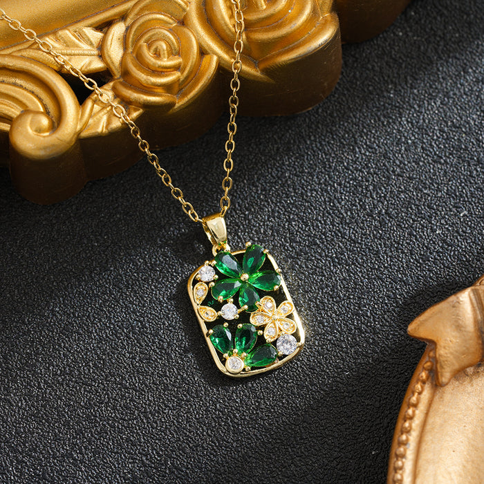 Wholesale Flower Luxury Elegant Clavicle Necklaces