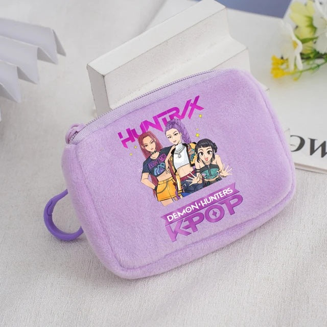 Wholesale KPop Devil Hunter Animal Coin Purse Cute Nylon Portable Wallet Casual Everyday Gift