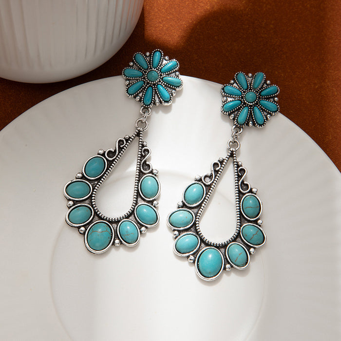 Wholesale Retro Water Drop Earrings