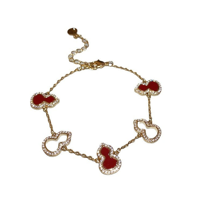 Wholesale Zircon splicing bracelet, high-end fashion bracelet, niche commuting accessory