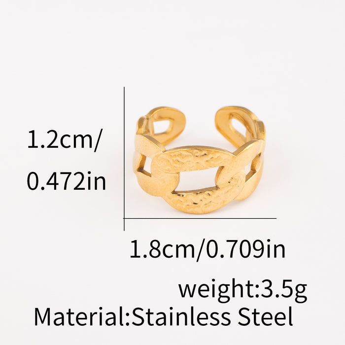 Wholesale NK chain stainless steel open ring