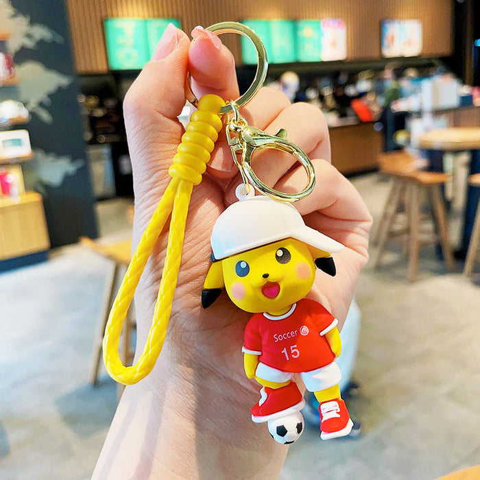 Wholesale Cute Cartoon Football PVC Keychain JDC-KC-LeZ005