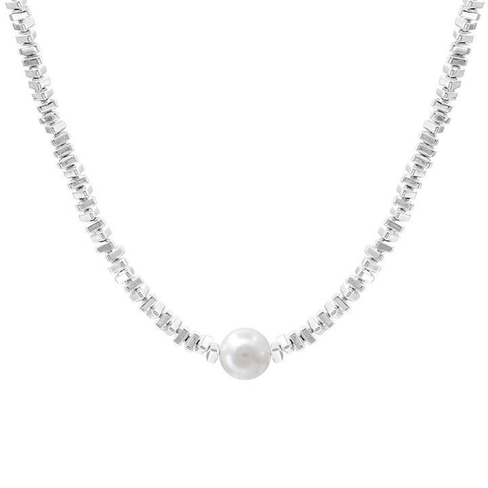 Wholesale New irregular pearl necklace, light luxury, niche design, collarbone chain
