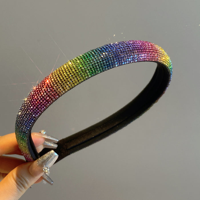 Wholesale Rainbow Rhinestone Headband JDC-HD-NuanM002