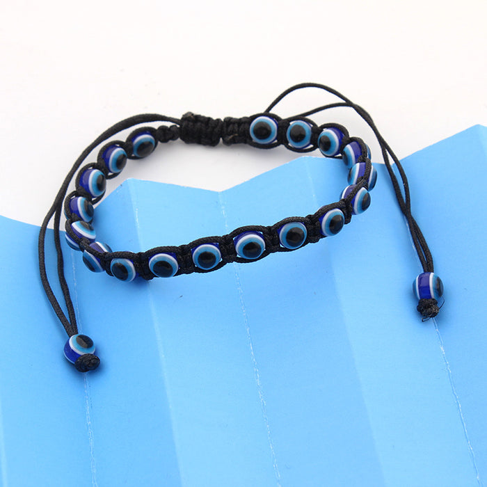 Wholesale 6MM Resin Beads Devil's Eye Bead Bracelet Weaving Bracelet