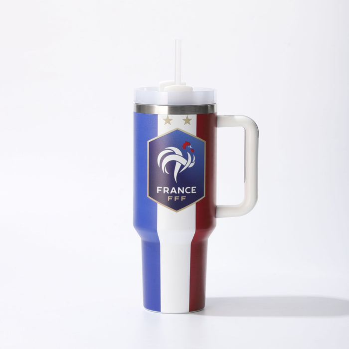 Wholesale 40oz Stainless Steel Car Cup with Football Design MOQ≥2