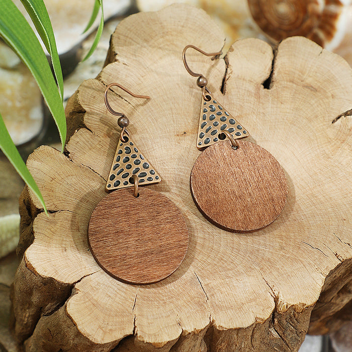 Wholesale Retro Bohemian Turquoise Tassel Earrings Zinc Alloy Fashion Accessory MOQ≥2