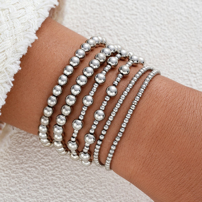 Wholesale CCB round pearl bow bracelet