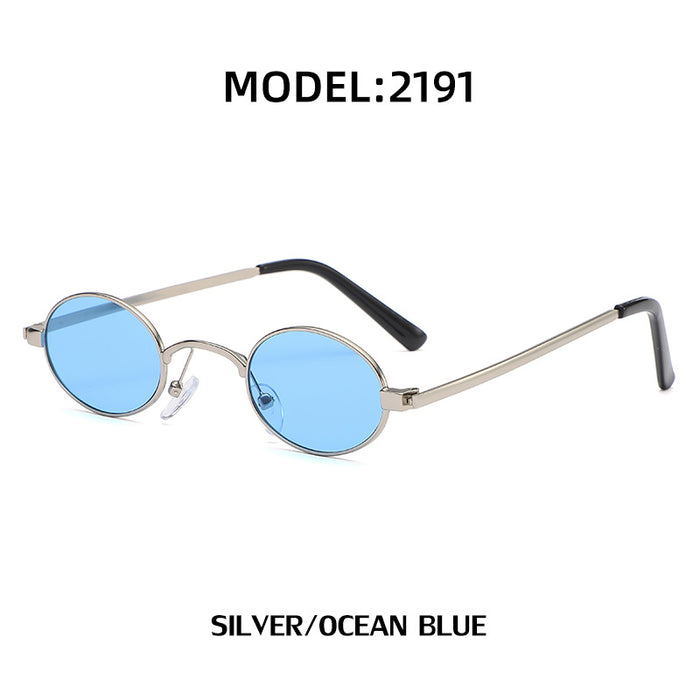 Wholesale Fashionable small frame steam retro round frame sunglasses