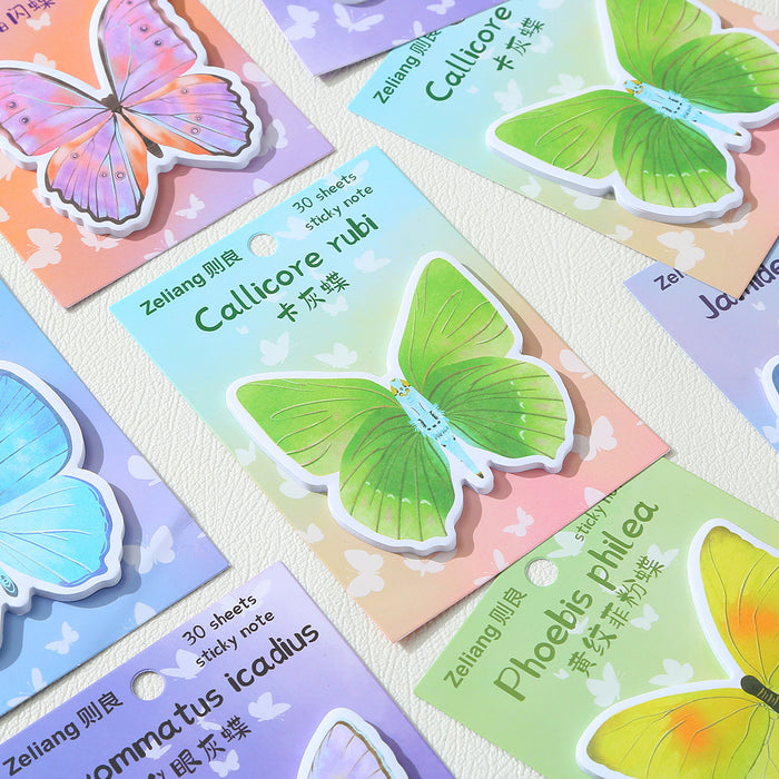 Wholesale Creative Cartoon Cute Colorful Butterfly Sticky Notes