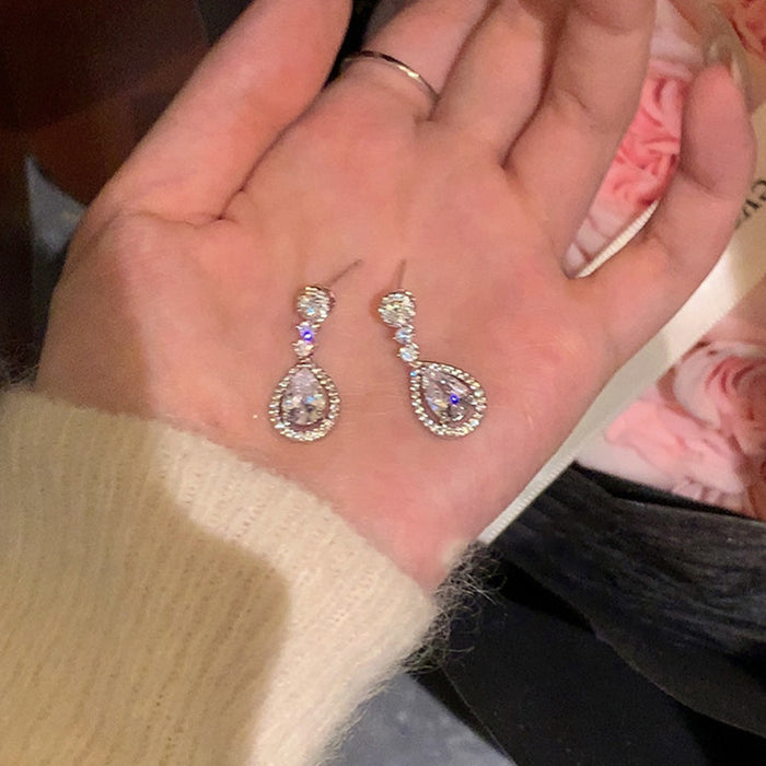 Wholesale Zircon Pearl Earrings