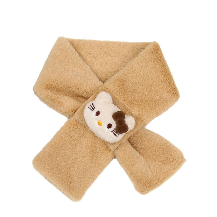Wholesale Cute cartoon plush children' s scarf