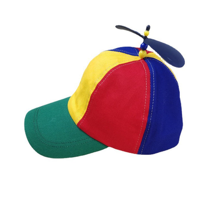 Wholesale Parent-child Bamboo Dragonfly Rainbow Color Block Baseball Cap JDC-FH-Owang001