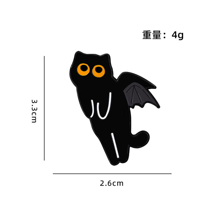 Wholesale Cute Black Cat Series Animal Brooches