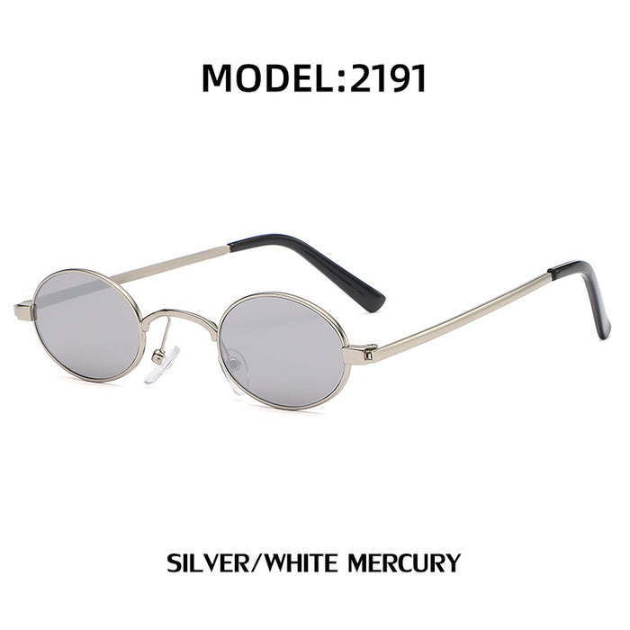 Wholesale Fashionable small frame steam retro round frame sunglasses