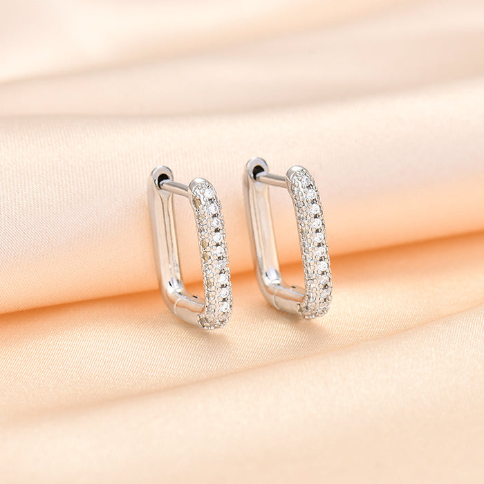 Wholesale New high-end geometric ear buckle retro earrings temperament earrings simple and personalized earrings