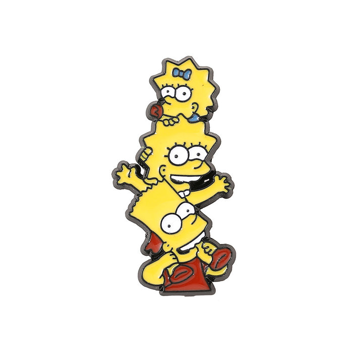 Wholesale Funny Family Cartoon Metal Brooch Pin Resale Gift Accessory