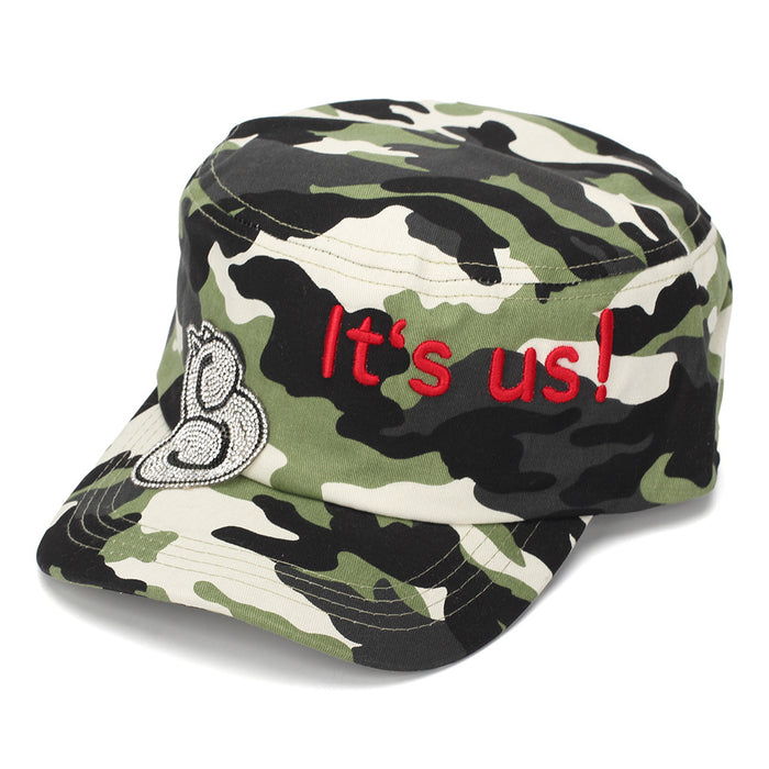 Wholesale Camouflage Rhinestone Embroidered Baseball Cap Summer Sun Hat