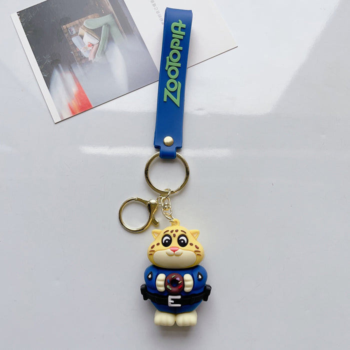 Wholesale Cute Cartoon Three-dimensional Silicone Keychain JDC-KC-JuShu036