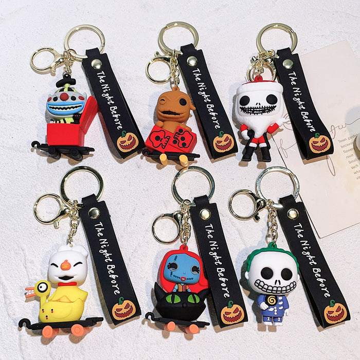 Wholesale  Pumpkin Skull Cartoon Doll Keychain Party Gift Pendant  Cute Keychain