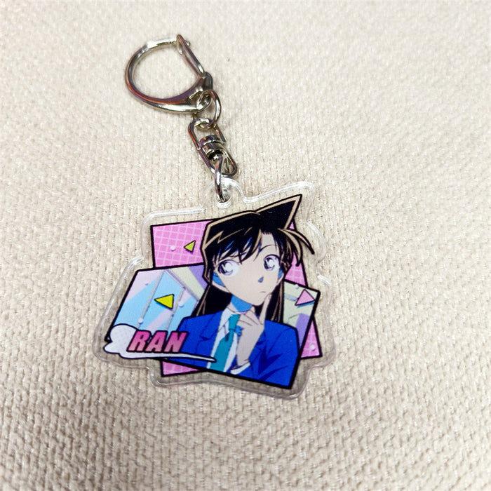 Wholesale Cartoon Animation Peripheral Acrylic Keychain Cute Backpack Decorative Pendant Keyring