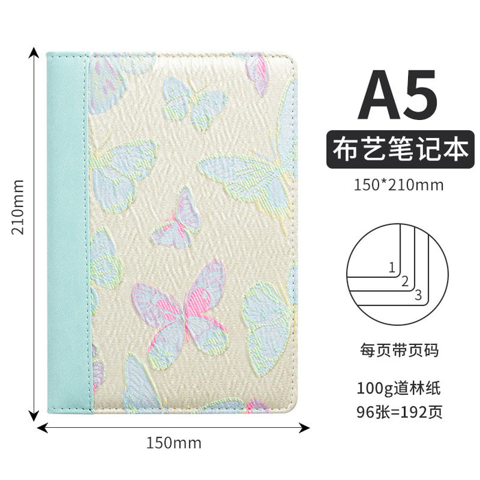 Wholesale A5 Cloth Notebook Pink Dot Grid Cartoon Design Cute Gift & Daily Use MOQ≥2