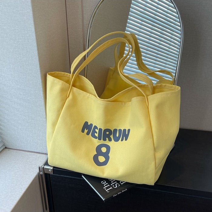 Wholesale Canvas bag for class commuting, shoulder bag, versatile tote bag, large capacity outdoor tote bag