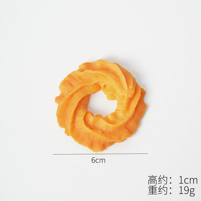 Wholesale Chic PVC Simulated Cookie Pendant Fun Dessert Shaped Ornament Decorative Gift Accessory MOQ≥5