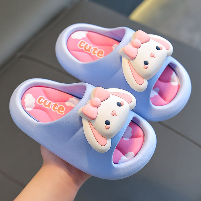 Wholesale Summer Girls Slippers Princess Cartoon Indoor Non-slip Bathroom Bath Cute Soft Bottom Children Slippers JDC-SP-Langd007